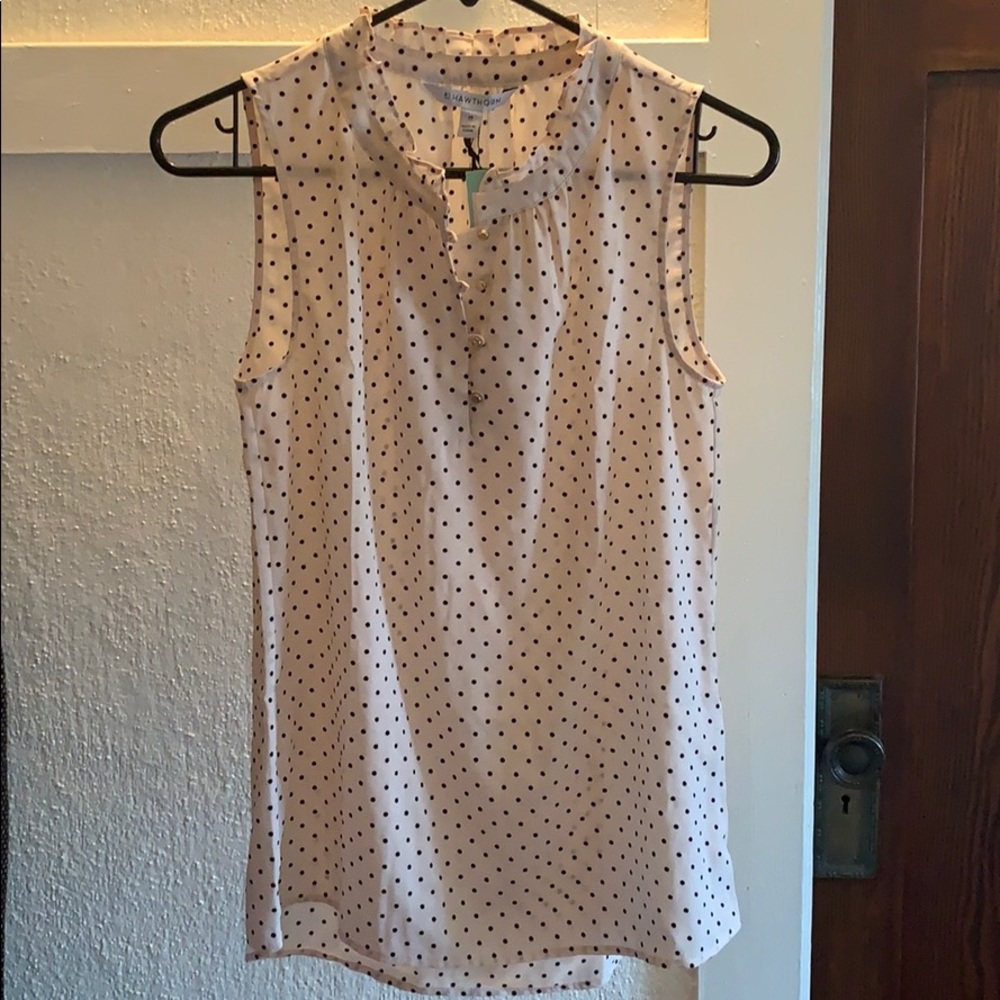 Hawthorn prinsloo ruffle neck blouse